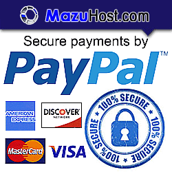Secure payments by PayPal; you can pay with your credit card if you don't have a PayPal account.